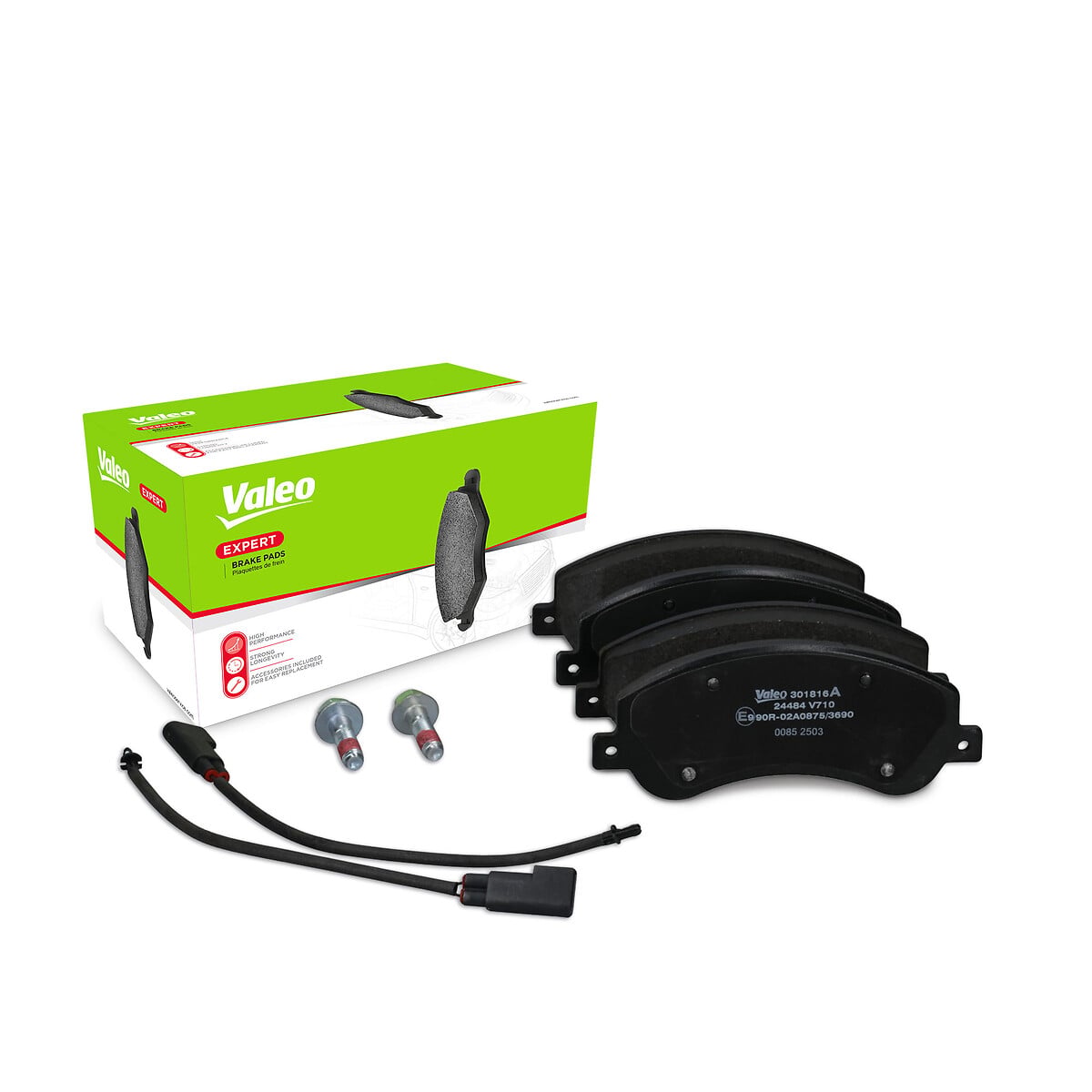 Jeu de 4 plaquettes de frein VALEO ref. 301816A